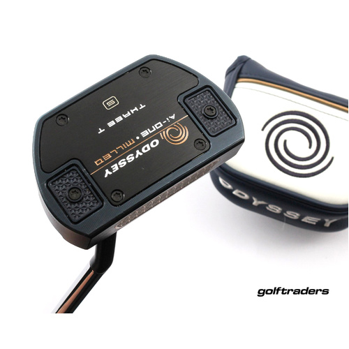 Odyssey Ai-One Milled Three T S Putter Steel 35" Cover - Like New L3224