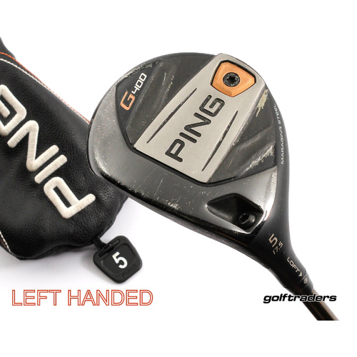 Ping G400 5 Wood 17.5º Graphite Regular Flex Cover Left Handed New Grip L3352