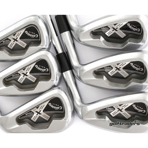 Callaway X Tour Forged Irons 5-PW Steel Stiff Flex New Grips L3428