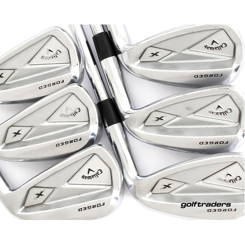 Callaway X Forged Irons 5-PW Steel Stiff Flex New Grips L3445