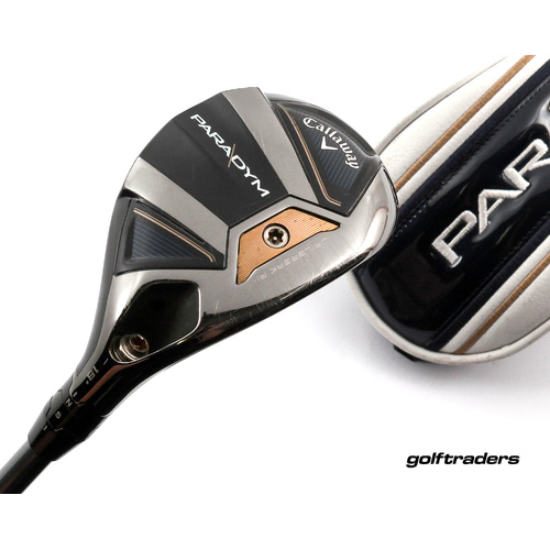 Callaway Paradym 3 Hybrid 18º Graphite Stiff Flex Cover New Grip L3487