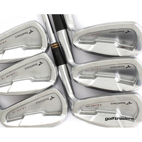 Bridgestone Tourstage X Blade CB Forged Irons 5-PW Steel Stiff +0.5" L3517