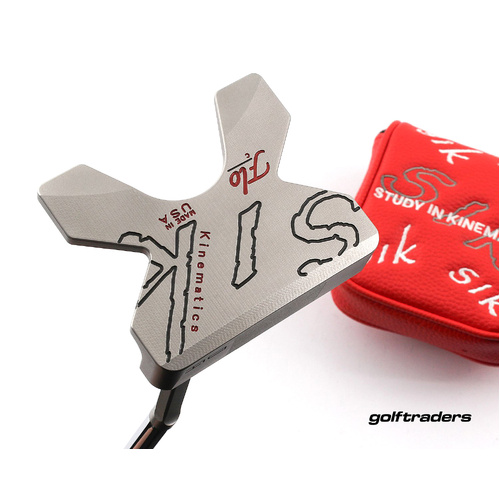 SIK USA Milled Flo C Slant Neck Mallet Putter 36" Steel Cover L3532
