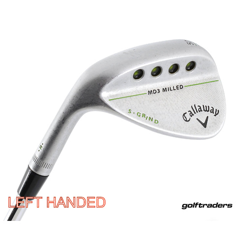 Callaway MD3 Satin Milled Gap Wedge 50.10 S Grind Steel Stiff Flex LH L3873