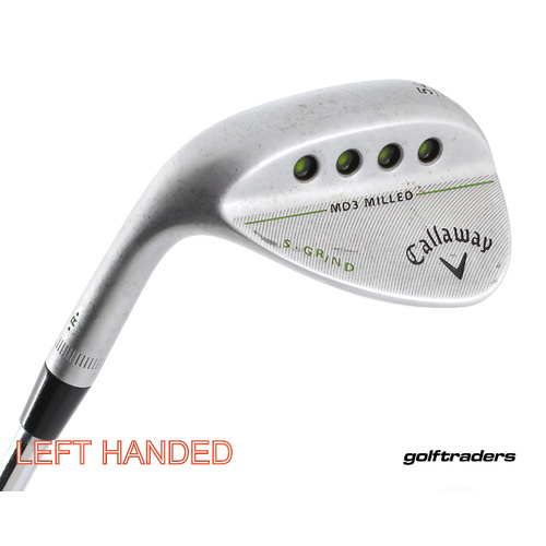 Callaway MD3 Satin Milled Sand Wedge 54.10 S Grind Steel Stiff Flex LH L3874