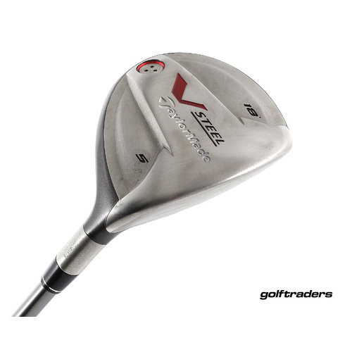 Taylormade V Steel 5 Fairway Wood 18º Graphite Stiff Flex New Grip L4228