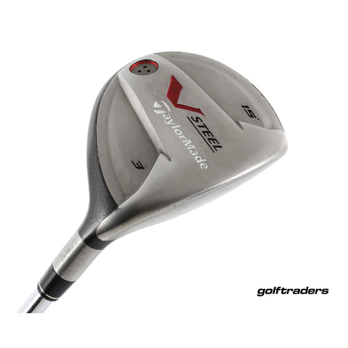 Taylormade V Steel 3 Fairway Wood 15º Steel Stiff Flex New Grip L4236