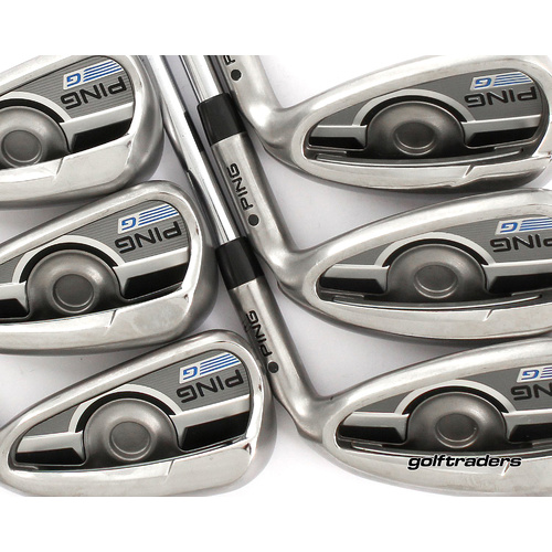 Ping G Series Black Dot Irons 5-PW Steel Stiff Flex New Grips L4411