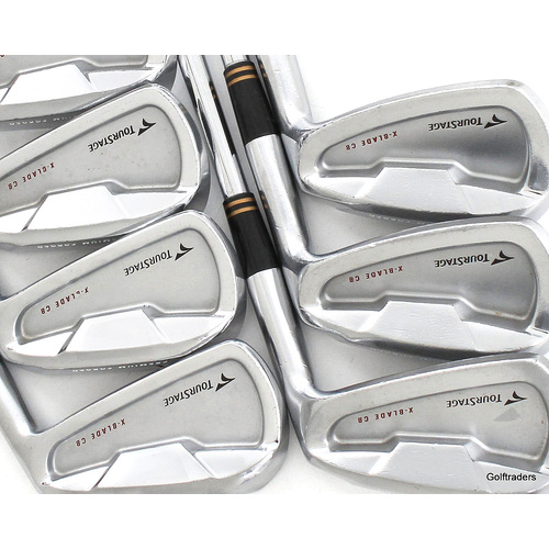 Bridgestone Forged Tour Stage X-Blade CB Irons 4-PW Steel Stiff Flex L593