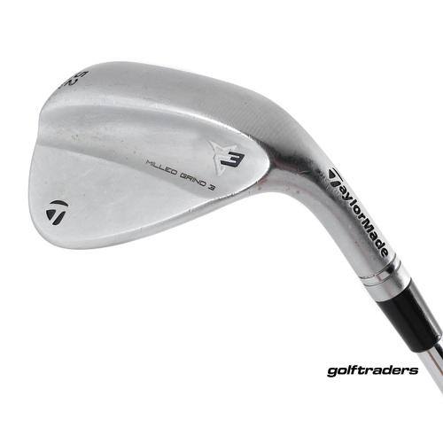 Taylormade Milled Grind 3 Chrome Gap Wedge 52.09 SB Steel Stiff Flex M1317