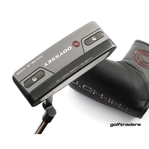 Odyssey Tri-Hot 5K Double Wide Blade Putter 35" Stroke Lab Steel Cover M1485