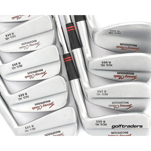 MacGregor Tourney Classic Reg R985 Irons 3-PW, SW Steel Stiff Flex M1540