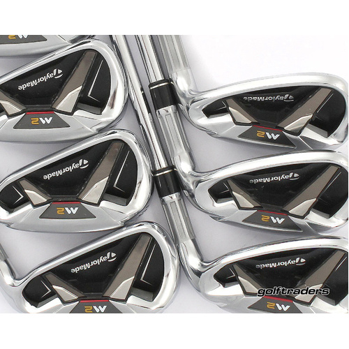 Taylormade M2 Irons 5-PW, GW Steel Regular Flex New Grips M1701