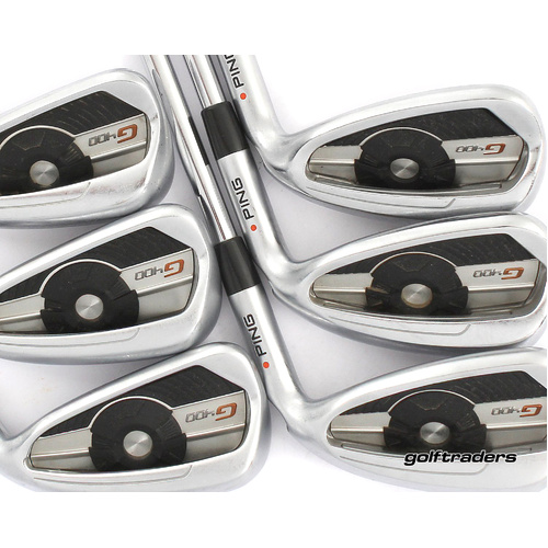 Ping G400 Red Dot Irons 5-PW Steel Regular Flex New Grips M1714