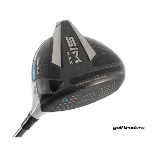 Taylormade Sim Max Driver 10.5º Graphite Stiff Flex New Grip M1725