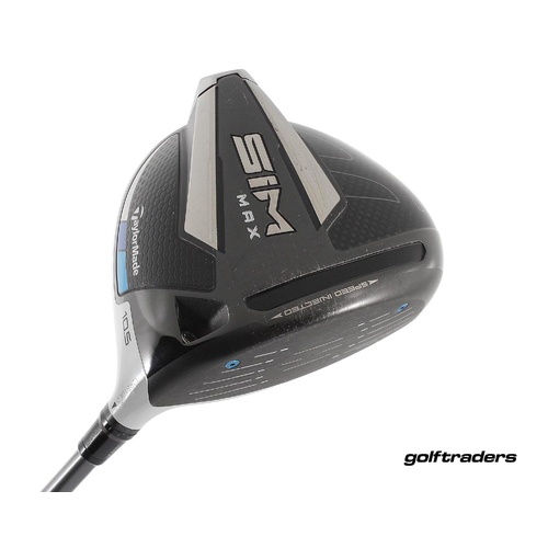 Taylormade Sim Max Driver 10.5º Graphite Stiff Regular Flex New Grip M1732