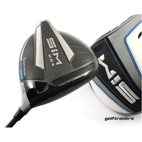 Taylormade Sim Max Driver 10.5º Graphite Regular Flex Cover New Grip M1743