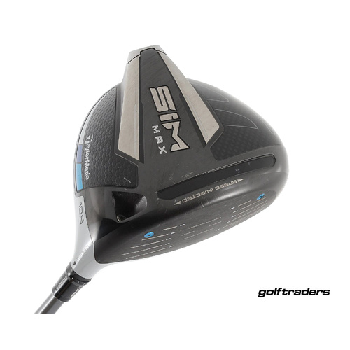 Taylormade Sim Max Driver 10.5º Graphite Stiff Regular Flex New Grip M1746
