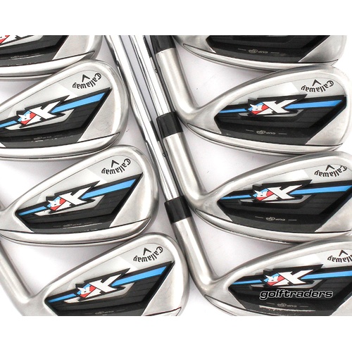 Callaway XR OS Irons 4-PW, SW Steel Regular Flex +0.5" Longer M1769