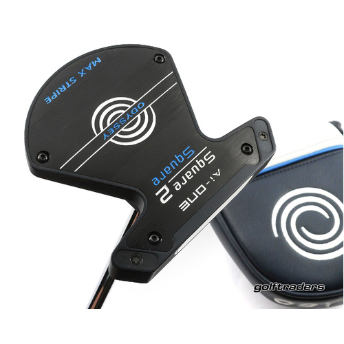 Odyssey Ai-One SQ 2 SQ Max Stripe Mallet Putter 35" Stroke Lab Cover M1809