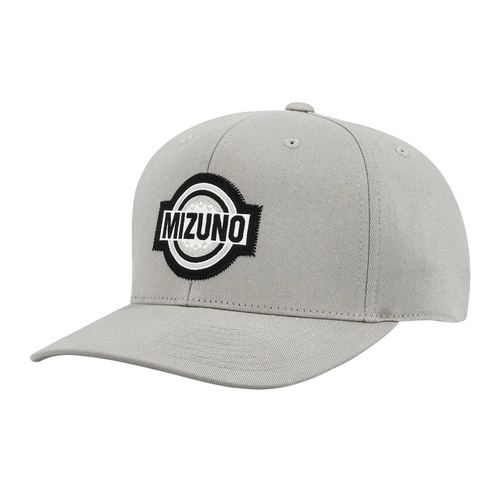 Mizuno Patch Snapback Golf Cap - Grey M1819