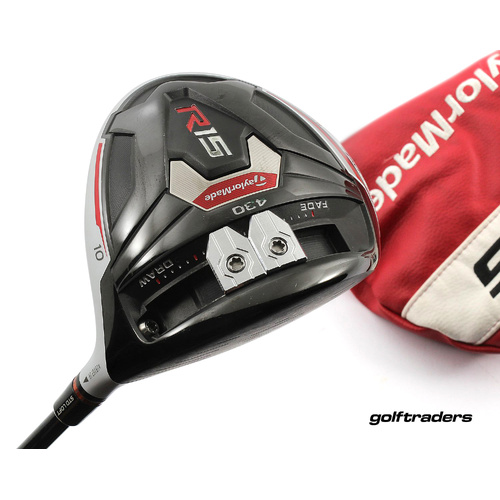 Taylormade R15 430 Driver 10º Graphite Stiff Flex Cover M1927