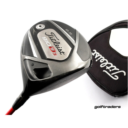 Titleist 910 D3 Driver 9.5º Graphite Stiff Flex Cover New Grip M1947