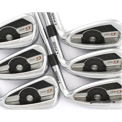 Ping G400 Black Dot Irons 5-PW Steel Stiff Flex M2003
