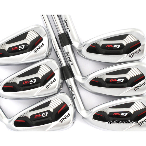 Ping G410 Black Dot Irons 5-PW Steel Stiff Flex +0.5" Longer M2008