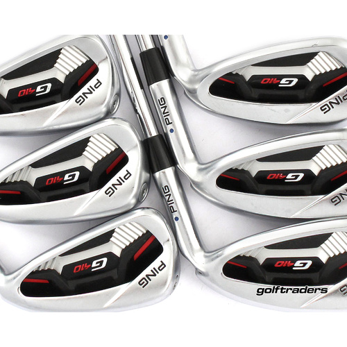 Ping G410 Blue Dot Irons 5-PW Steel Regular Flex New Grips M2011