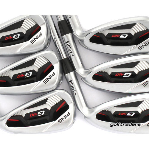 Ping G410 Black Dot Irons 5-PW Steel Stiff Flex New Grips M2012