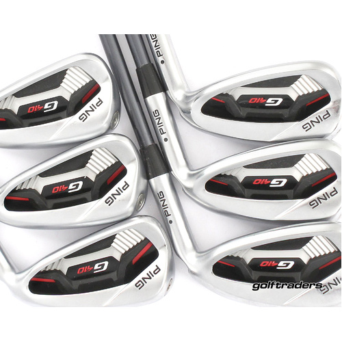 Ping G410 Black Dot Irons 5-PW Graphite Soft Regular Flex M2014