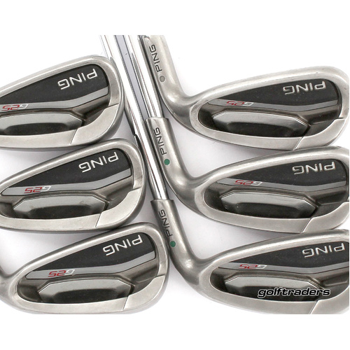 Ping G25 Green Dot Irons 5-PW Steel Stiff Flex M2018