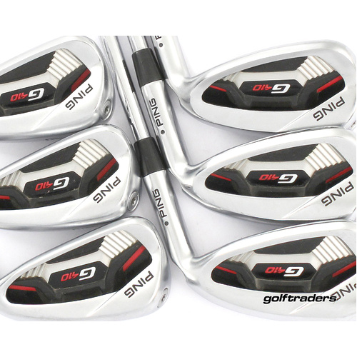 Ping G410 Black Dot Irons 5-PW Steel Stiff Flex New Grips M2020