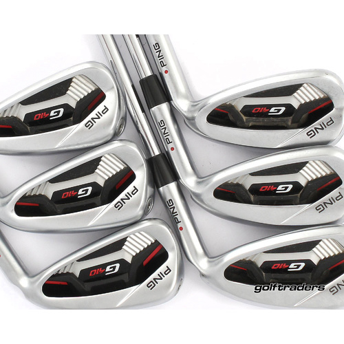 Ping G410 Red Dot Irons 5-PW Steel Regular Flex New Grips M2021