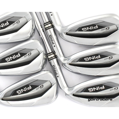 Ping G425 Black Dot Irons 5-PW Steel Stiff Flex New Grips M2023