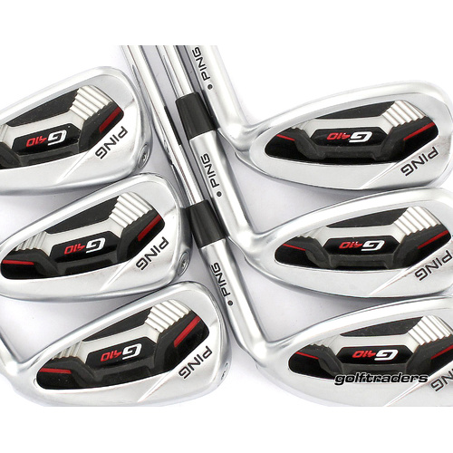 Ping G410 Black Dot Irons 5-PW Steel Stiff Flex New Grips M2024