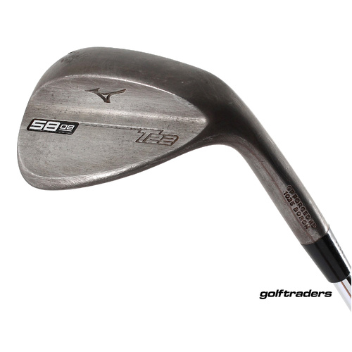 Mizuno T22 Raw GF Forged Lob Wedge 58.08 Steel Stiff Flex New Grip M2070