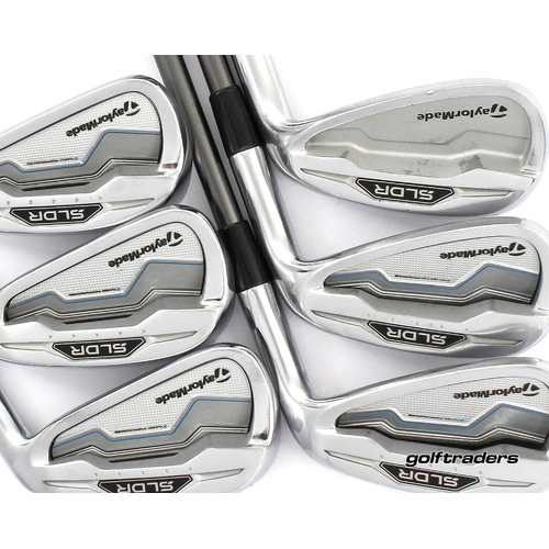 Taylormade SLDR Irons 5-PW Graphite Stiff Flex New Grips M2180