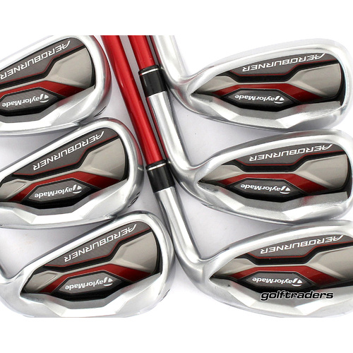 Taylormade AeroBurner Irons 5-PW Graphite Regular Flex +0.5" Longer M2190
