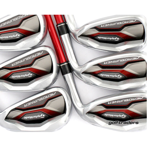 Taylormade AeroBurner Irons 5-PW Graphite Regular Flex +0.5" Longer M2191