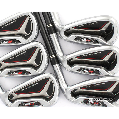Taylormade R9 Supermax Irons 5-PW Graphite Regular Flex New Grips M2199
