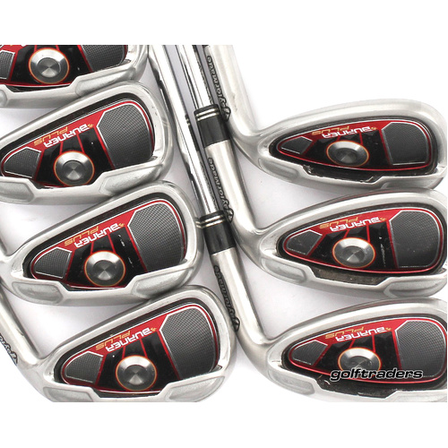Taylormade Burner Plus Irons 5-PW, SW Steel Stiff Flex New Grips M2200