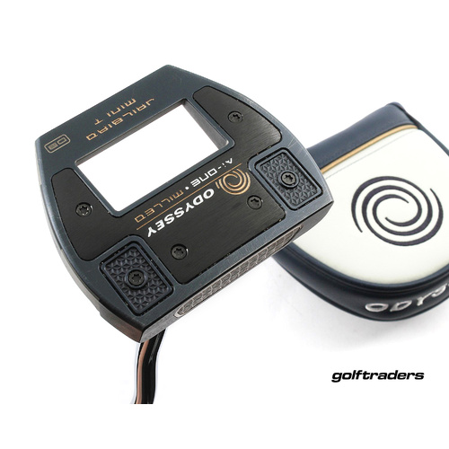 Odyssey Ai One Milled Jailbird Mini T Mallet Putter 34" DB Steel Cover M2224