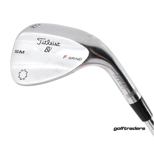 Titleist SM6 Tour Chrome F-Grind Gap Wedge 52.12 Steel Stiff Flex New Grip M2305