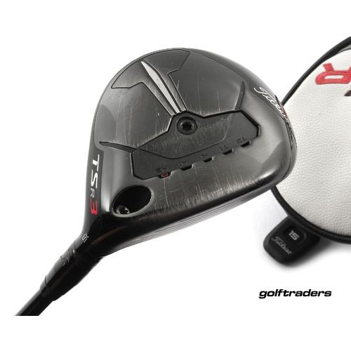Titleist TSR3 3 Fairway Wood 15º Graphite X-Stiff Flex Cover New Grip M2322