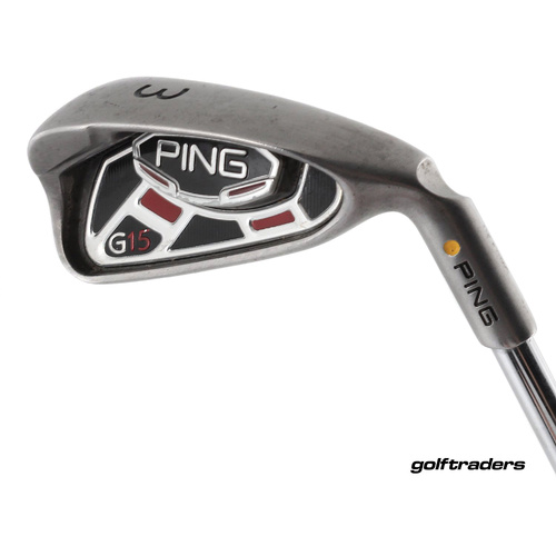 Ping G15 Yellow Dot 3 Iron Steel Regular Flex M2423