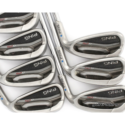Ping G25 Blue Dot Irons 4-PW Steel Stiff Flex New Grips M2429