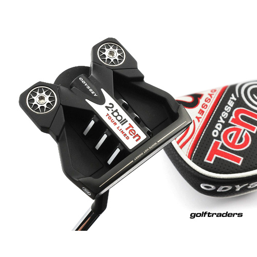 Odyssey 2 Ball Ten Tour Lined Mallet Putter 34" Stroke Lab Steel Cover M2437