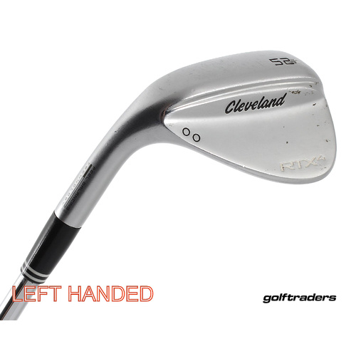 Cleveland RTX4 Chrome Gap Wedge 52.10 Mid Steel Stiff Flex Left Handed M2596